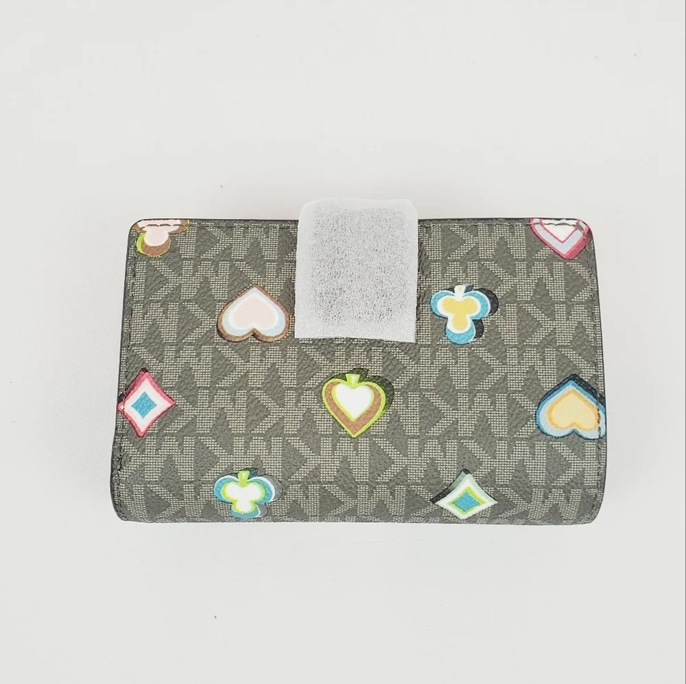 Michael Kors Jet Set Medium Printed Signature Logo Wallet